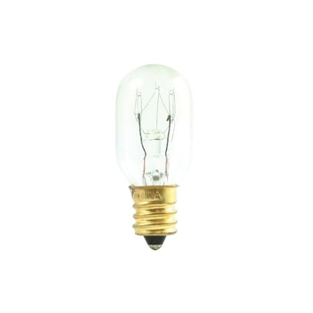 Bulbrite 15w T7 Clear Dimmable (E12) Candelabra Screw Base Warm Wht Lght Incandescent Lght Bulb, 2700 K, 25PK 861283